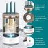 Electric Makeup Brush Cleaner Machine, Fast Automatic Spinning Tool for All Size Brushes, Great Gift
