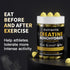 Creatine Monohydrate Gummies, 5g per Serving, Sugar Free, Vegan, Pineapple Flavor, 120 Count for Men & Women