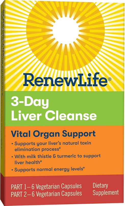 Renew Life Cleanse, Adult, 3-Day Liver Cleanse, Dietary Supplement, 2-Part Program