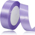 Light Purple Satin Ribbon 1 Inch x 25 Yards - Solid Color Fabric for Gift Wrapping, Crafts, Hair Bows, and Wedding