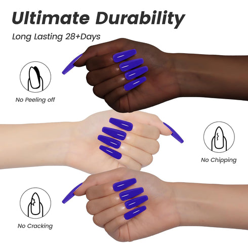 YTD Likomey Gel Nail Polish, 15ml Klein Blue Soak Off UV Varnish for Salon Home DIY Nail Art Manicure and Pedicure,