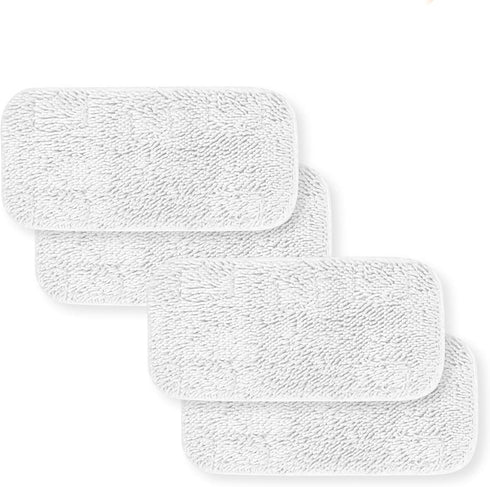 HYCLES Replacement Sienna Luna Cloth Pads: 4 Pcs Microfiber Mop Pads for Steamer Head SSM-3006, Washable