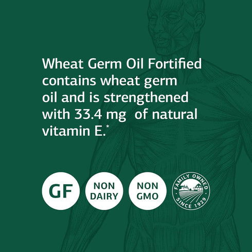 Standard Process Wheat Germ Oil Fortified - 80 Softgels for Antioxidant and Immune Support with Vitamin E