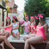 WHAVEL 9 Pack Hot Pink Spa Headband - Soft Fluffy Headband for Washing Face and Makeup