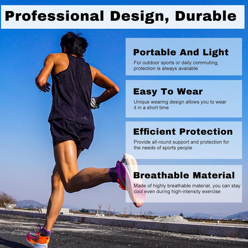 Hpmjz 2 Pcs Ankle Brace for Sprained Ankle, Ankles Support for Women Men Breathable Elastic Arch Support Socks