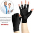 Copper Compression Gloves for Arthritis Pain Relief, Fingerless Compression Gloves for Women and Men (1 Pair, X-Large)