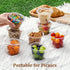 yvsay 6 oz 105PCS Plastic Parfait Cups with Flat Lids, Disposable Dessert Cups for Fruit, Ice Cream, Yogurt, Candy