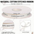 30 Yards 5/8 Inch Cotton Happy Birthday Ribbon for Gift Wrapping, Party Supplies
