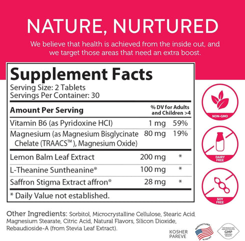 Zahler ChildCalm, Kosher Fruit Punch Chewable Magnesium for Kids - Natural Calm and Mood Support, 60 Tablets