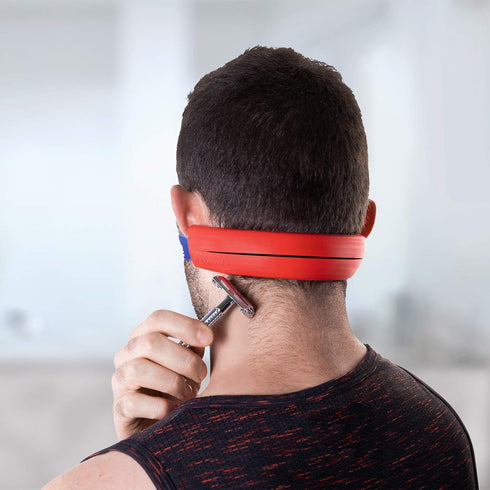 The Original Neckline Shaving Template, Hair Cutting Guide for DIY Self Haircut, Durable Silicone Stencil