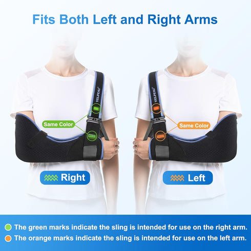 Immobilizer Elbow 33.5-41) Velpeau Arm Sling Shoulder for Women and Men, fit Left or Right Arm - Rotator Cuff Support