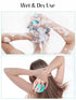 HEETA Scalp Massager for Hair Growth, Soft Silicone Shampoo Brush for Dandruff Removal, Green