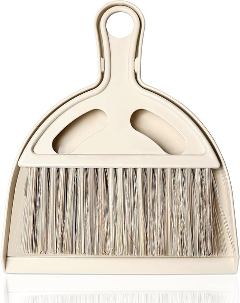 Mini Broom and Small Dustpan Brush Set, Hand Broom and Dustpan for Home, Camping, and Pets