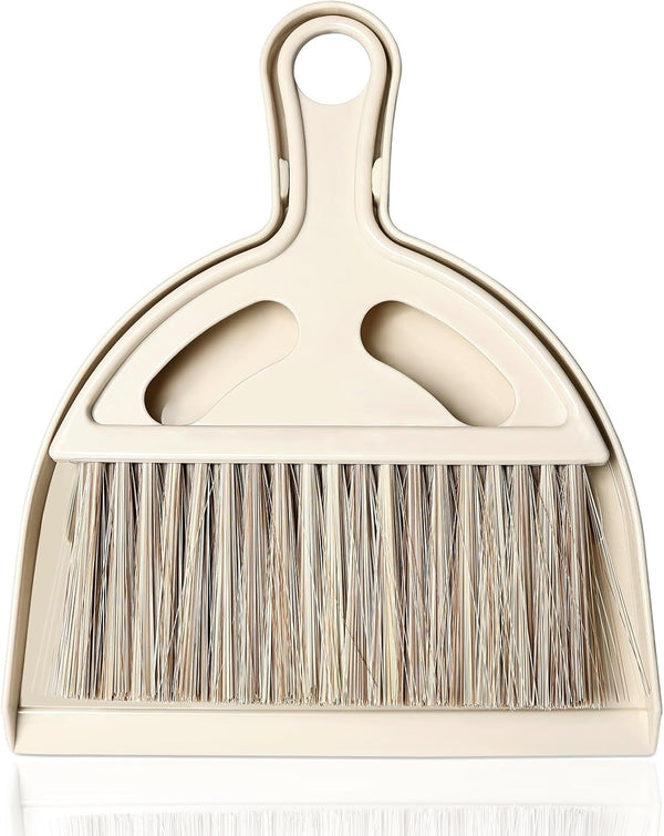 Mini Broom and Small Dustpan Brush Set, Hand Broom and Dustpan for Home, Camping, and Pets