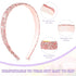 Waydress 4 Pieces Rhinestone Headband, Glitter Sparkly Hairbands for Women Girls Hair Accessories