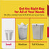 4 Gallon Trash Bags - 300 Small Mini Garbage Bags | 17" x 18" Clear Waste Basket Liners for Bathroom Trash Can