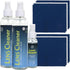 Yogo Vision Lens Cleaner Spray 2 8oz + 1 2oz Eyeglass Cleaner, 10 Microfiber Cloths Kit Safe for Eyewear