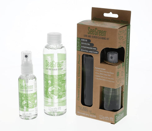 SeeGreen Lens and Screen Cleaning KIT | Eyeglass, Sunglass and Screen Cleaner |