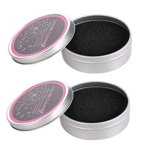 Yuyeran 2Pcs/Set Makeup Brushes Cleaner Sponge, Dry Brushes Cleaner for Eye Shadow or Blush