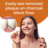 Xlent Pack 2 Expandable Floss Treated Activated Charcoal, Xylitol Natural Plant Based Wax in Cinnamonflavor