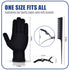IKOCO Heat Proof Medium Glove Mitts - 2Pcs for Hair Styling with Flat Iron, Curling Wand, and Hot-Air Brushes