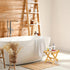 12 Inch Lawei Bamboo Folding Step Stool - Height Bamboo Shower Bench Stool Spa Bath Seat Chairs for Shower, Leg Shaving