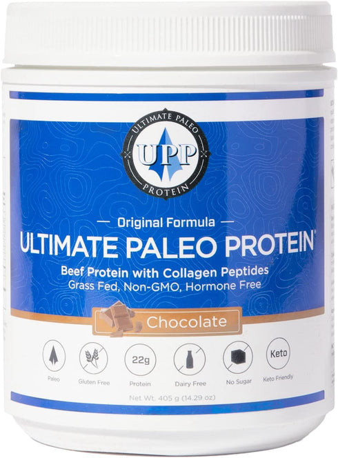 Ultimate Paleo Protein Powder | Premium Grass Fed Beef Protein with Collagen Peptides | Paleo