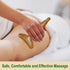 HappyStream 6.13.5 Lymphatic Drainage Massager, Wooden Massage Tools, Body Gua Sha Paddle. Wood Lymphatic Drainage Tool