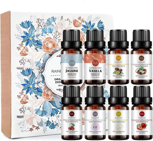 Essential Oils Set - Top 8 Blends for Diffusers, Candle Making Scents,
