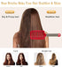 KTKUDY Detangling Hair Brush - Boar Bristle & Tangle-Free Design for Kids, Women, and Men, Pain-Free Styling (Red)