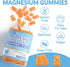 Sugar-Free Magnesium Glycinate Gummies 400mg with L-Threonate 200mg, Magnesium Gummies for Women and Men (2-Pack)