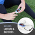 HealthSmart Pulse Oximeter for Fingertip, Displays Blood Oxygen Saturation, Pulse Rate with LED Display, Batteries