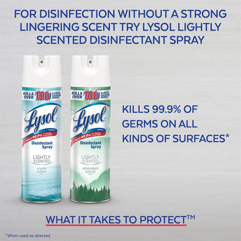 Lysol Disinfectant Spray, 12.5 oz, Lemon Breeze, Antibacterial and Sanitizing Spray for Deodorizing