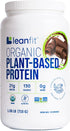 LeanFit Organic Plant-Based Protein Powder, Natural Chocolate Flavor, Vegan, 21g Protein, 18 Servings