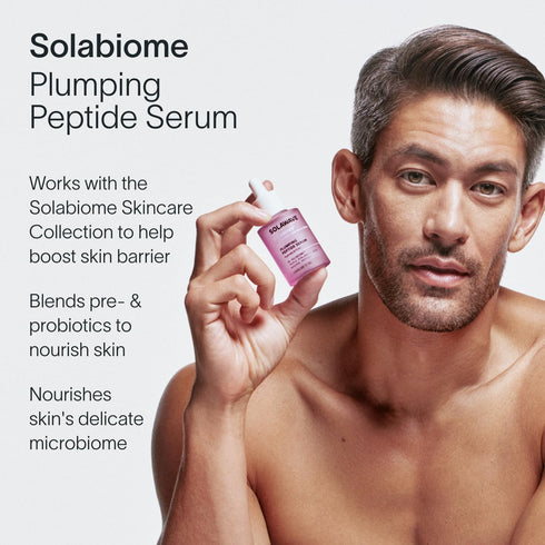 Plumping Peptide Lifting Serum with Triple Hyaluronic Acid, Probiotics, Avocado Vegan Peptides - 1 FL OZ