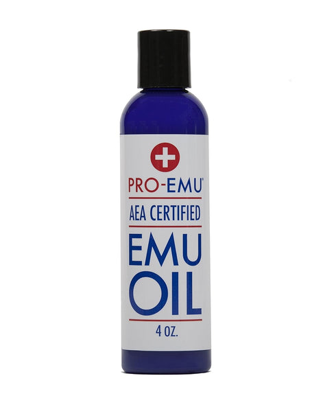OIL (4 oz) All Natural Emu Oil, AEA Certified, Made In USA, Best for Face, Skin, Hair, Nails