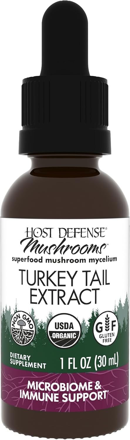 Host Defense Turkey Tail Extract - Digestive Health & Immune Response Support