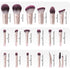 Makeup Brushes with Case, MAANGE 18 Pcs Professional Makeup Brush Set Premium Synthetic Face Kabuki Brush Kit Foundation Blush Powder Eyeshadow Brushes Set Christmas Gift (Pinkgold)
