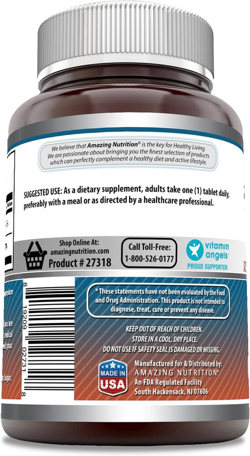 Amazing Formulas Calcium with Vitamin D3 Supplement | 250 Tablets | Non-GMO | Gluten Free | Made in USA