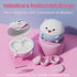 Vastsoon Cute Contact Lens Cleaner, Case Cleaning Machine with Solution Soak Case and Contact Lens Applicator Tool
