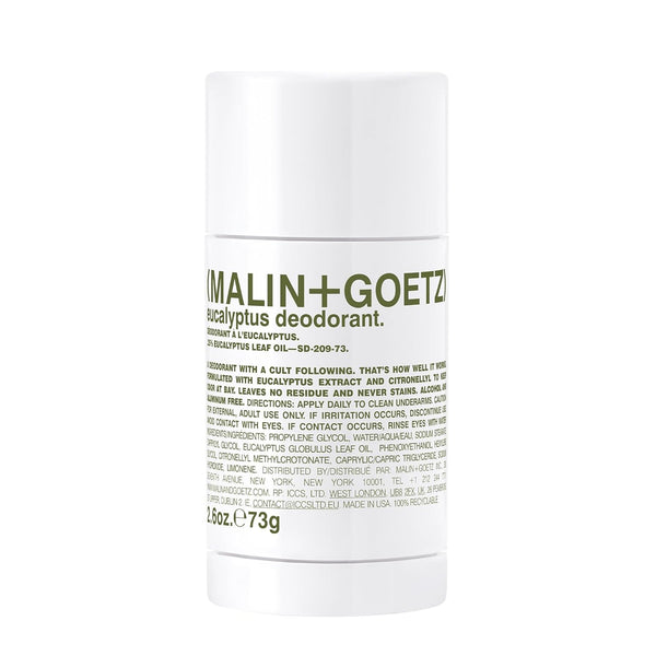 Malin + Goetz Deodorant, Men & Women's Stick Deodorant, Natural Fragrance, Aluminum Free