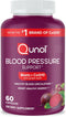 Qunol Blood Pressure Support, 3 in 1 Beets + CoQ10 + Grape Seed Extract, 60 Count | Beet Root Capsules
