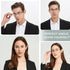 EYEURL Half-Frame Reading Glasses for Men and Women, +1.5 Anti-blue Lightweight Quality Thin Optics Eyeglass
