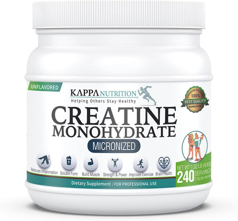 KAPPA NUTRITION Creatine Monohydrate Micronized 2.5g - 240 Servings