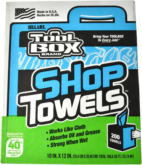Sellars Wipers & Sorbents TOOLBOX Z400 Box of Center Pull Shop Towels - 1 Count Box