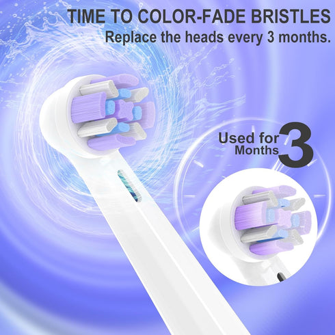 Toothbrush Replacement Heads for Oral-B iO Series Electric Toothbrush, 10 Pack for iO 10 9 8 7 6 5 4 3 Series, White