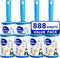 Lint Rollers for Pet Hair - Extra Sticky 888 Sheets Mega Value Set for Clothes, Furniture & Carpet Removal