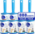 Lint Rollers for Pet Hair - Extra Sticky 888 Sheets Mega Value Set for Clothes, Furniture & Carpet Removal
