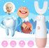 Kids Electric Toothbrush, 6 Cleaning Models, Waterproof Battery Powered, 360 Automatic Sonic U Shaped for Ages 2-7