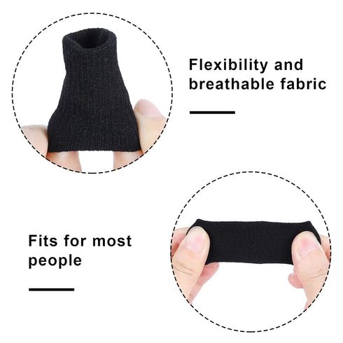 Yolev 10 Finger Splint Trigger Finger Splint Protectors Thumb Braces Support Elastic Finger Splint Compression